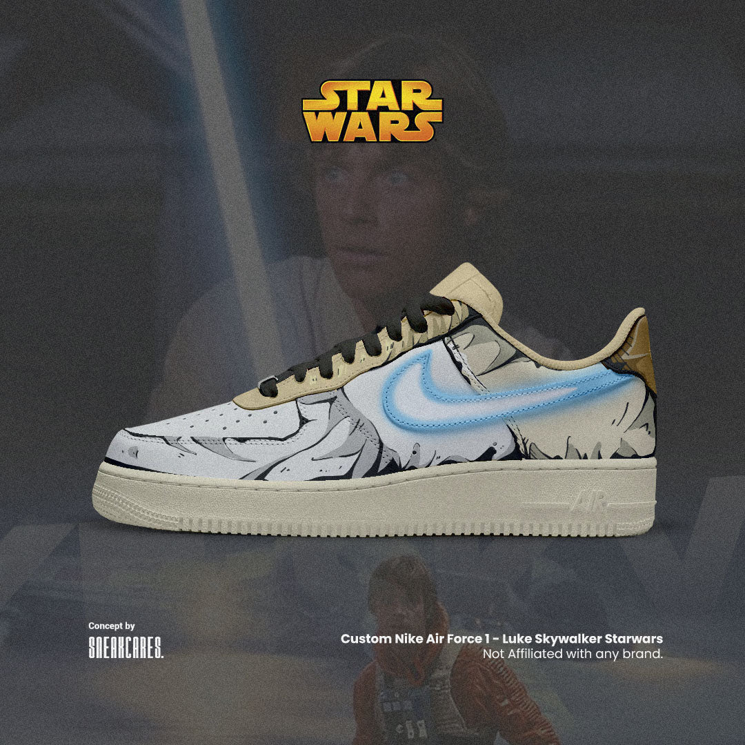 SNEAKERS CUSTOM PAINT STAR WRS LKE SKYWLKER