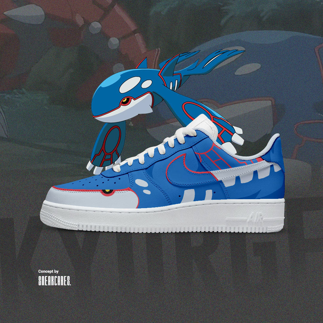 NIKE AIR FORCE ONE CUSTOM KYORGE POKEMON SNEAKERS