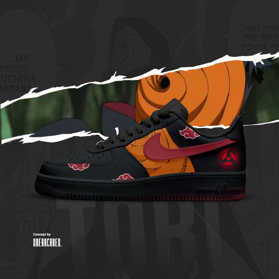 NIKE AIR FORCE TOBI AKATSUKI CUSTOM PAINT