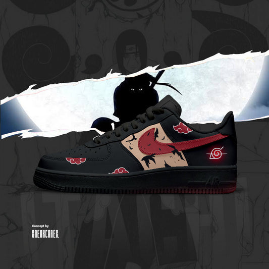 NIKE AIR FORCE UCHIHA ITACHI CUSTOM PAINT