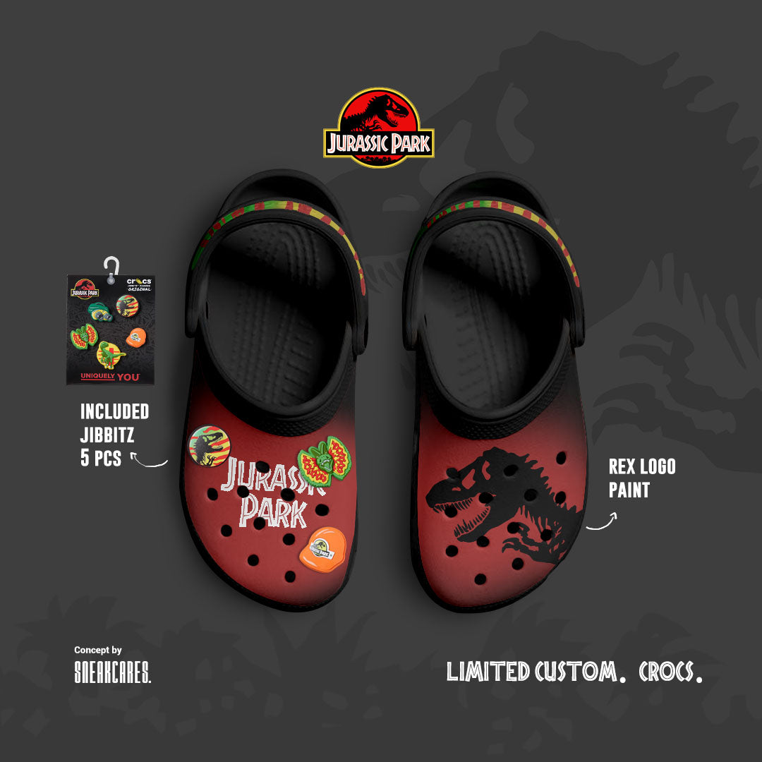 CROCS JURASSIC PARK CUSTOM PAINT LIMITED