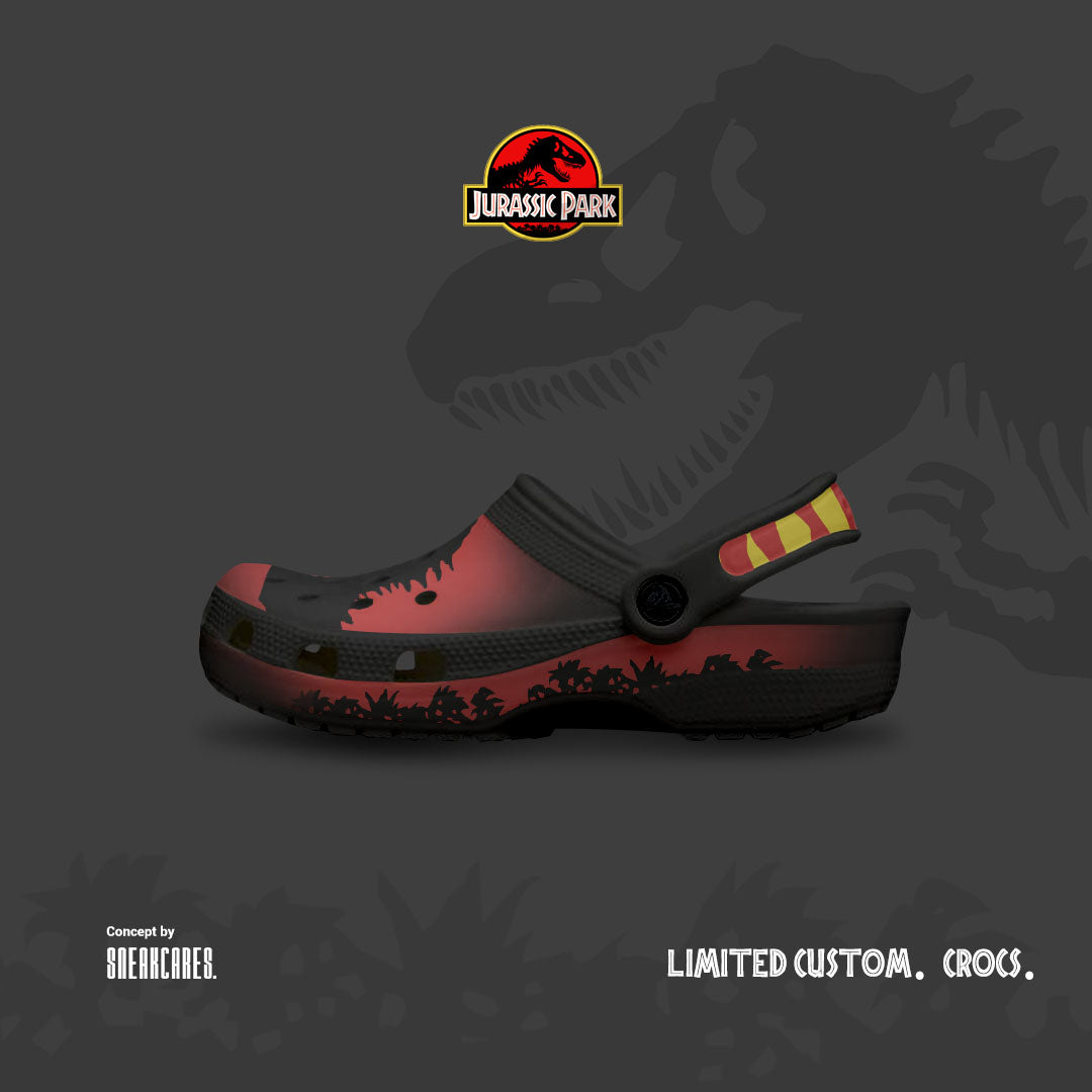 CROCS JURASSIC PARK CUSTOM PAINT LIMITED