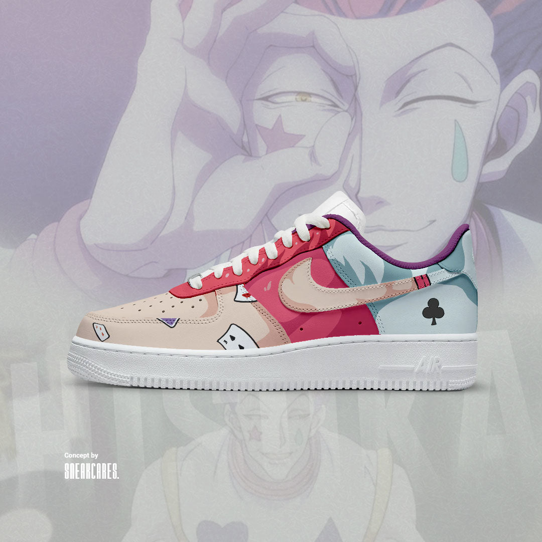 NIKE AIR FORCE CUSTOM HISOKA HUNTER X HUNTER SNEAKERS - Sneakcares