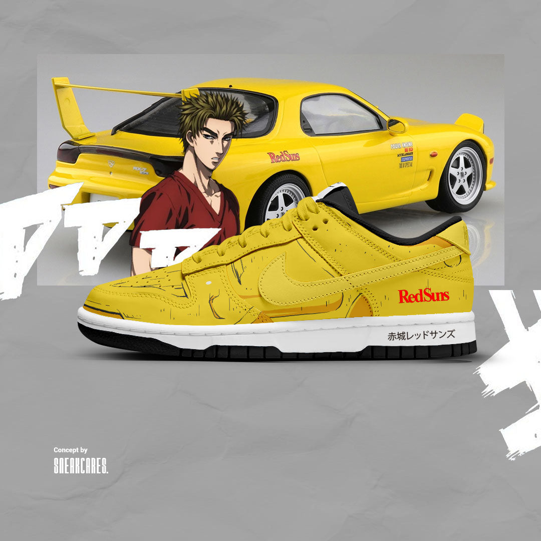 NIKE DUNK CUSTOM PAINT INITIAL D KEISUKE - Sneakcares