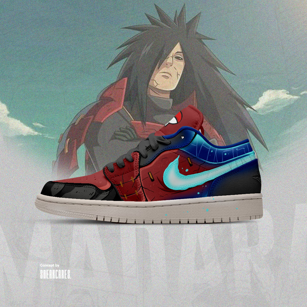 Nike Air Force Madara Uchiha Custom Paint - Sneakcares