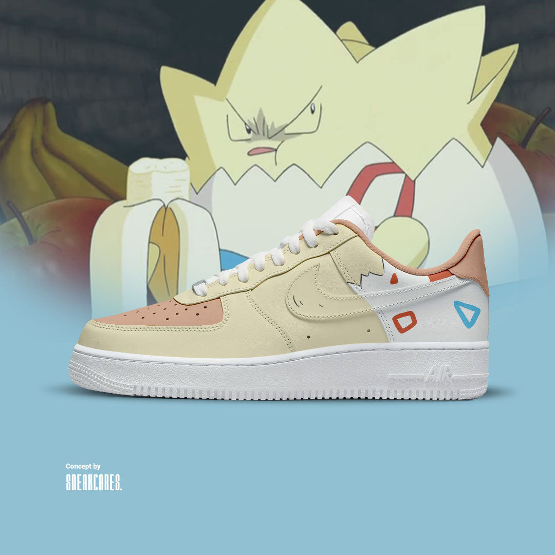 NIKE AIR FORCE CUSTOM TOGEPI POKEMON SNEAKERS - Sneakcares