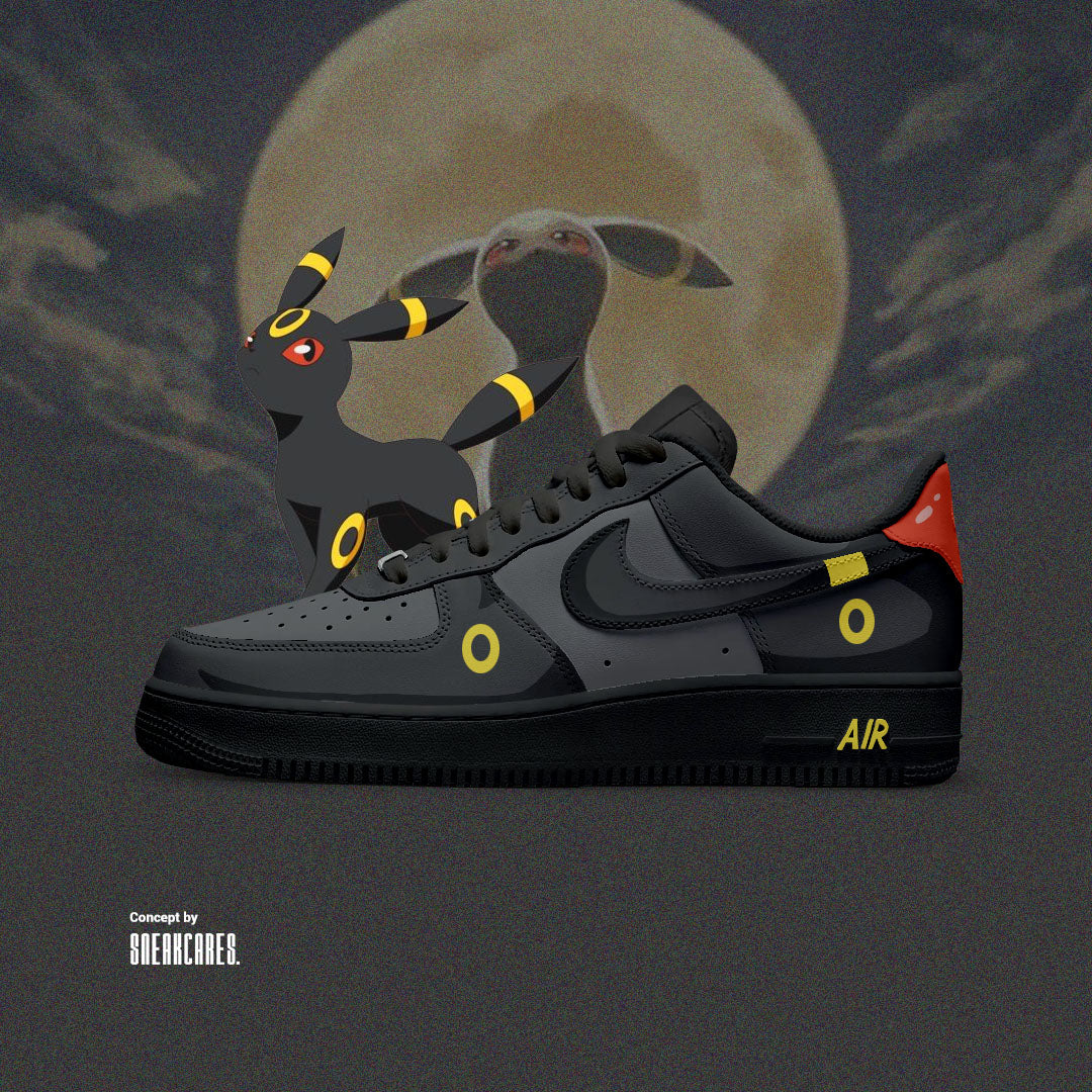 NIKE AIR FORCE UMBREON CUSTOM PAINT - Sneakcares