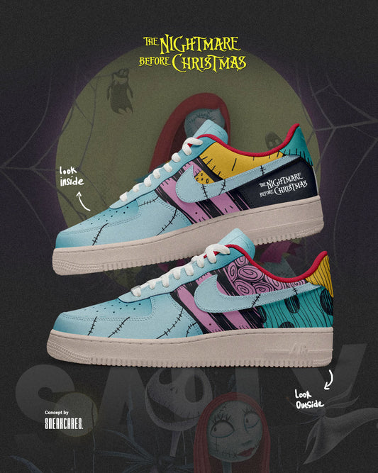 NIKE AIR FORCE CUSTOM SALLY BEFORE CHRISTMAS