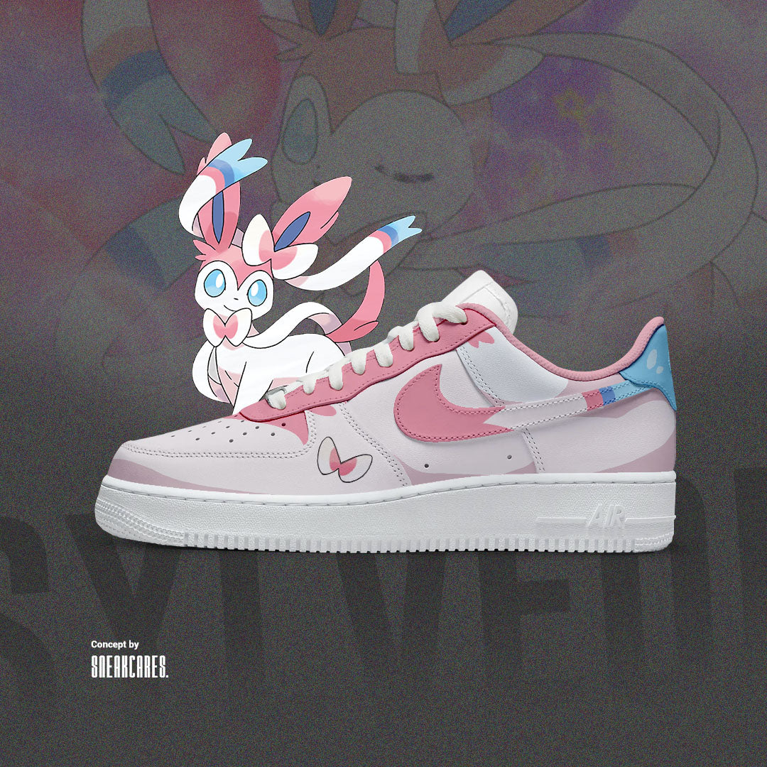 NIKE AIR FORCE SYLVEON POKEMON CUSTOM